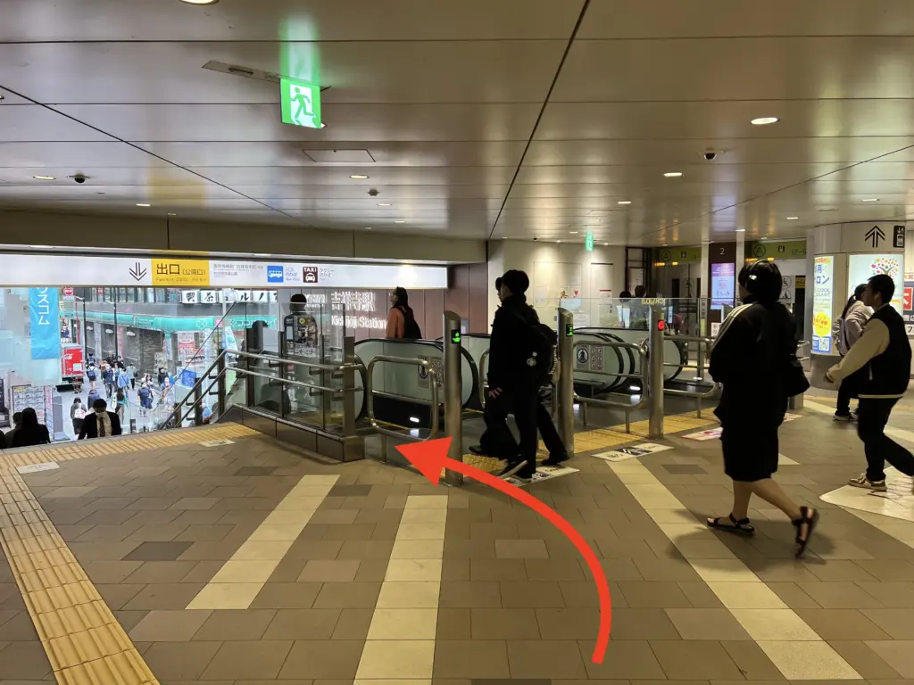 井の頭線吉祥寺駅からのアクセス3